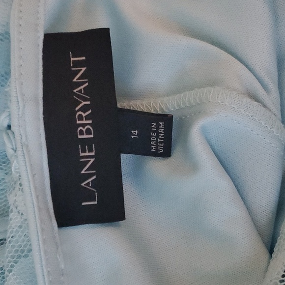 Lane Bryant sky blue pastel blue knee length dress size 14 - Picture 9 of 10